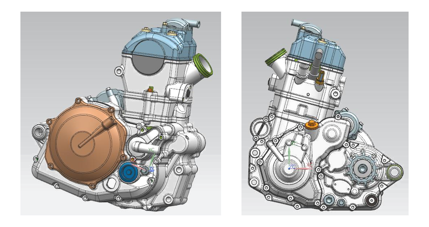 KB450 发动机 产品悬挂图
